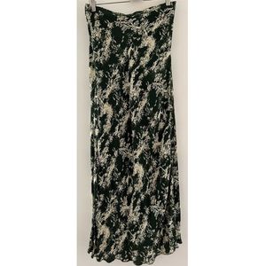 Free People Green Toile Maxi Skirt